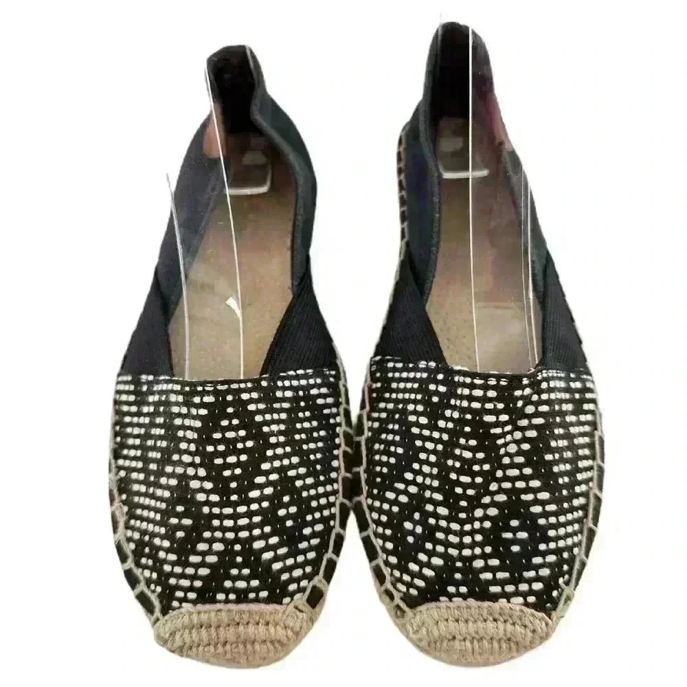 Sperry Katama Cape Espadrilles womens flats size 6 navy blue canvas slip on